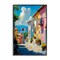 Stupell Industries Colorful Coastal Town Black Framed Giclee Art, design by Creative Studio